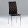 Chair "Wave" (rhombus), brown