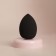 Makeup sponge "drop", 6 × 4 cm, increases when getting wet, in the case, the color is black