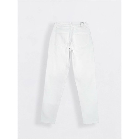 Women's jeans with a high landing CONTE Elegant Mom Fit, size XS, color White-1