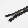 Metal zipper, No. 3, non -proceeding, automatic lock, 30 cm, black color/nickel