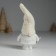 Suvenir Polystone "Santa Claus in a white knitted cap, with a silver star" 5x3.5x13 cm 10326