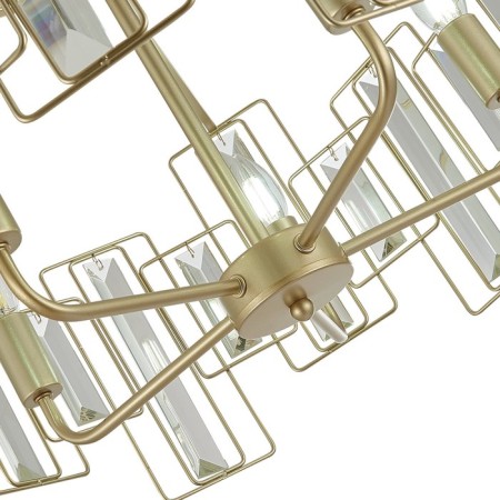 Suspended EVOLUCE lamp. Sle103403-05. Giano. 5x40 watts, E14, 56x56x28 cm, champagne color-11