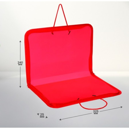 Folder with A4 handles, 325 x 240 x 25 mm, lightning around, plastic, "office"-1