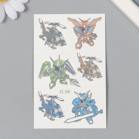 Tattoo on the body color "transformers" 7.5x12 cm