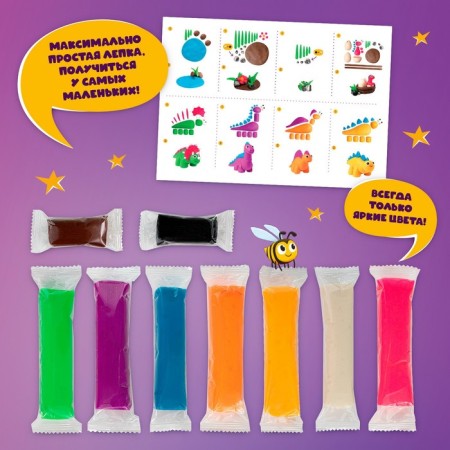 Magic dough "Magic dough. Dinosaur family "400 g-2
