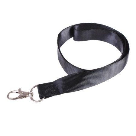 Baiga tape, width - 20 mm, length - 90 cm with a metal carbine, black-3