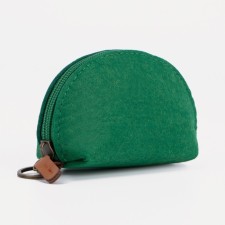 Women's wallet with lightning, green color
