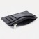 Cardholder with a section for coins, Textura, black color