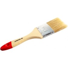 Brush flat bison 4-01001-063, natural bristles, wooden pen, 63mm
