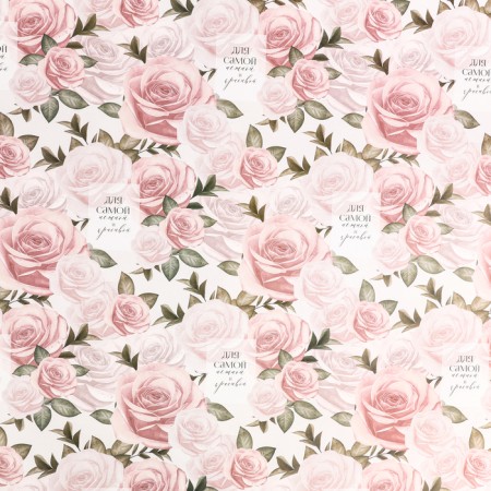 Paper Glossy “delicate flowers”, 1 sheet, 70 x 100 cm-1