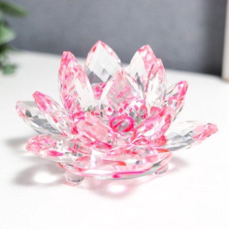 Souvenir glass "Lotus Rainbow Tourmaline" D-8.5 cm