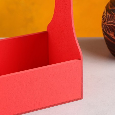 Kashpo wooden 20 × 12.5 × 20 cm stella mono, with a pen, pink give beautifully-3