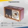 Radio receiver portable signal BZRP RP-324BT brown/beige USB SD/Microsd