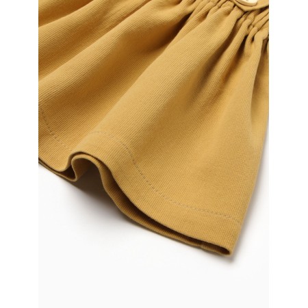 Skirt for a girl on straps, minku, orange color, height 110 cm-2