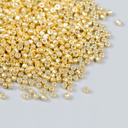 Glass beads 11/0 "cylinder. Light gold" 10 g