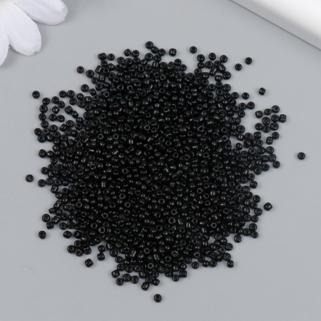 Бисер стекло 12/0 "Чёрный" 450 гр-1
