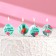 Candles in the cake "Flamingo", size 1 candle 4 × 4.4cm, set 4 pcs
