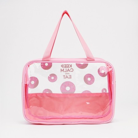 Lightning cosmetic bag, pink color-1