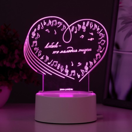 Light "Love" Led RGB from the network 14.2x9.5x12.6 cm Risalux-6