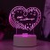 Light "Love" Led RGB from the network 14.2x9.5x12.6 cm Risalux