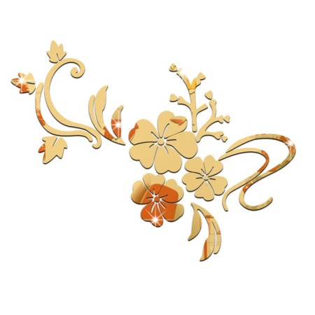 Interior stickers "flowers", decor on the wall, panel 124 x 165 cm