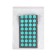 Iplikator-river, the basis of Spanbond, 40 modules, 14 × 32 cm, dark gray/turquoise color