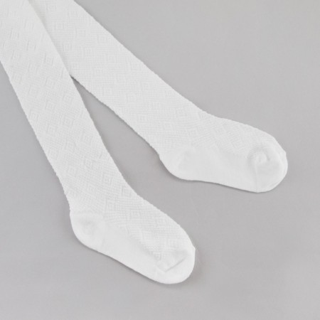 Pantyhose children, white color, height 110-116-6