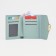 Women's wallet on the button, mint color