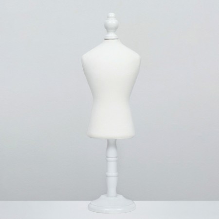 Animal clothing mannequin, textile, height 41 cm, OG 32 cm, from 25 cm, white-1