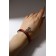 Bracelets "Demetrons" Love, black-red color, l = 17 cm