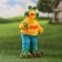 Garden figure "Frog with a jug" 32x16x14cm