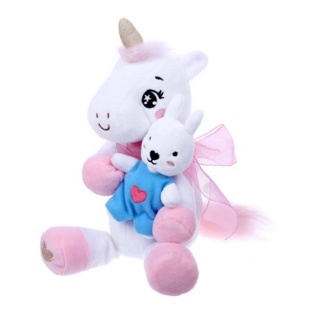 Soft toy "Unicorn with a bunny", 21 cm-5
