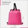 Sack for screed, external pocket, textura, pink color