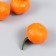 PVC Creativity Decor "Mandarin with a branch" 3x3x2.3 cm