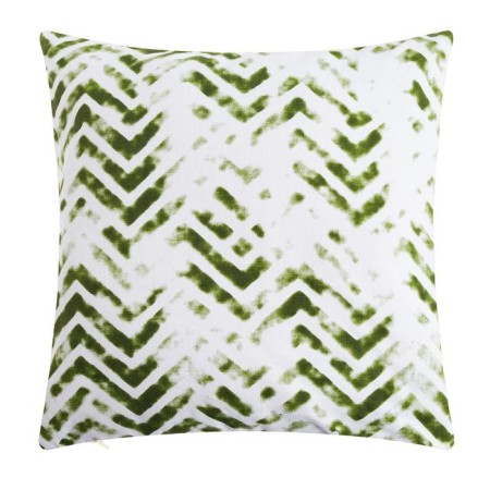 Decorative pillowcase 40x40 cm, Zigzags Green, 100% cotton