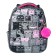 School backpack 38 x 30 x 16 cm, ergonomic back, stavia "cat family", gray