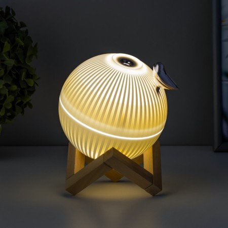 Night with a humidifier ball LED USB AKB White 12x12x11.5 cm Risalux-3