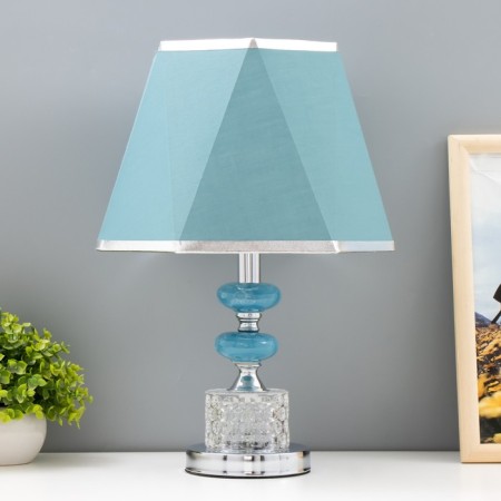 Table lamp with backlight "Topaz" 1x60W E27 Blue 28x28x43 cm Risalux
