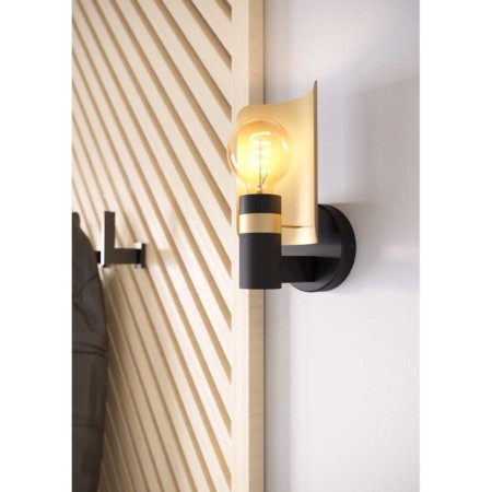 Bra Hayes, 1x40W, E27, Steel, Black, Golden-1