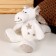 Soft toy "Dragon with stars", 18 cm, white color