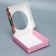 Box for Makarun with low sides, confectionery packaging "Tulips", March 8, 11 x 11 x 3 cm