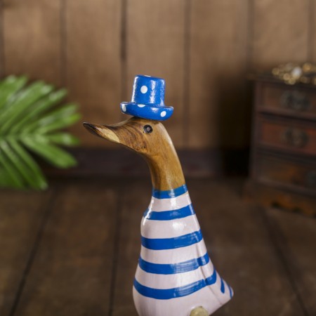 Souvenir "Duck in pink-blue clothes" tree 13x9x27 cm-4