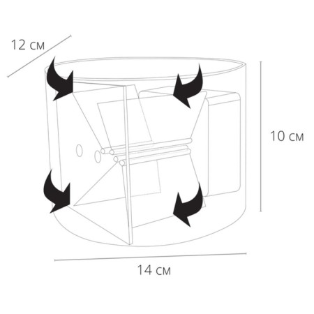Facade lamp Arte Lamp Rullo A1415al-1BK, LED, 6 W, 12x14x10 cm, 500 lm, black-2