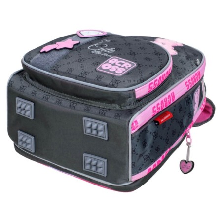 School backpack by Ergon. Spray Across 194 37*28*12 Virgo + Pen, Mesh Ser/Rose 24-194-12-6
