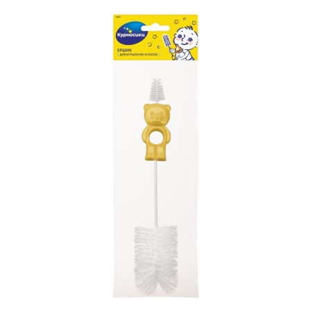 Brush for bottles and nipple bilateral, mix-1