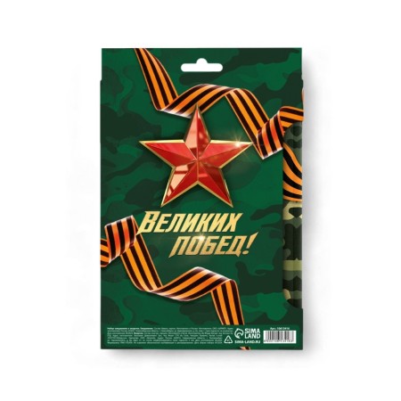 Set: Diary and Eco pen "Real hero. February 23!"-5
