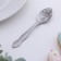A teaspoon spoon with an engraving “queen”, h = 14cm.