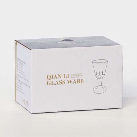 Art. -313 y set 6 glasses 10 ml D-3 cm, H-6 cm in packaging y313-4