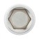 End-end head Matrix 13115, 6 granular, chrome, 1/2 ", 15 mm