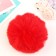 Pompon artificial fur "red" d = 10 cm